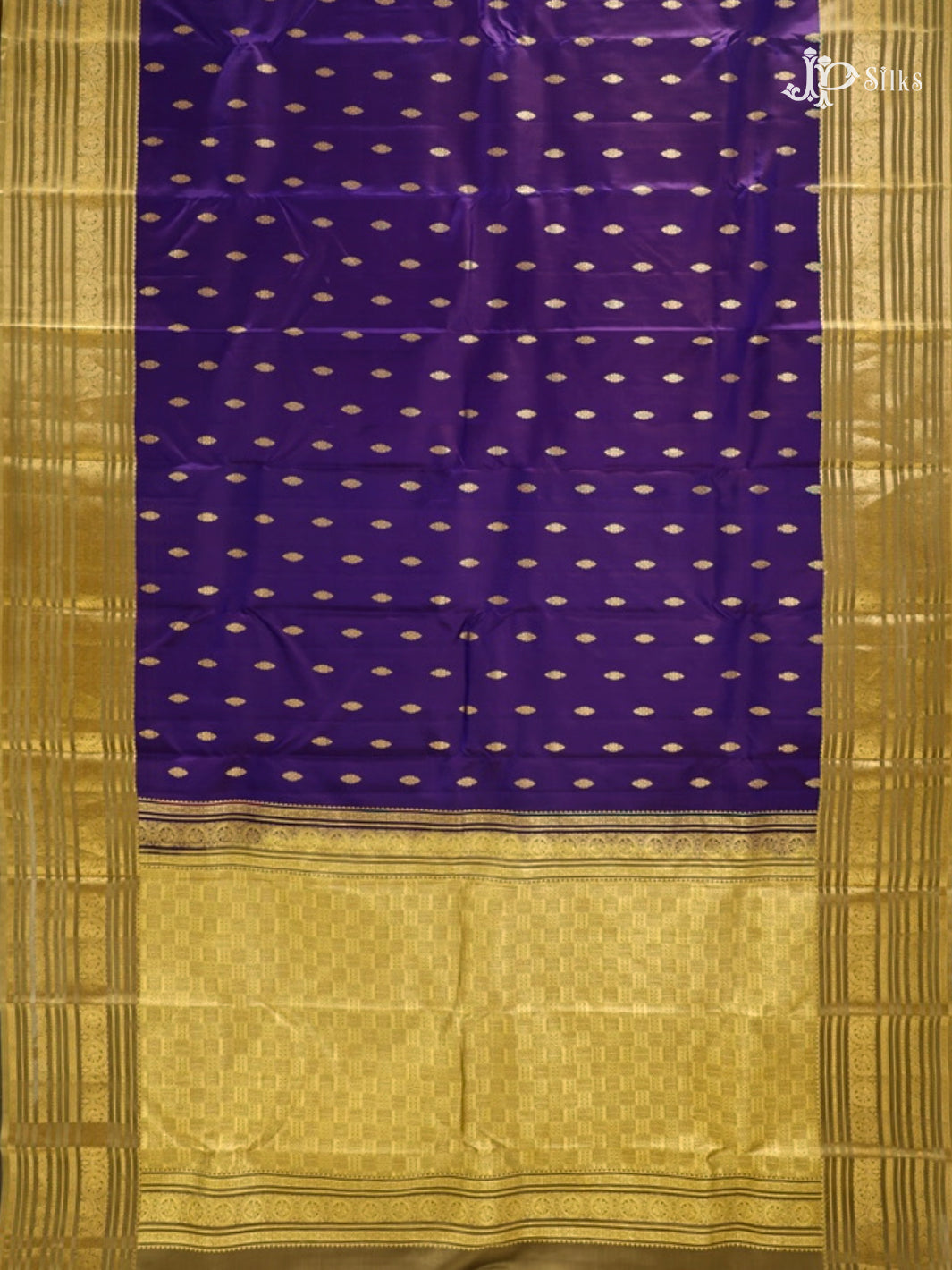 Ink Blue & Sage Green Pure Silk Mix Saree - G821-view-4