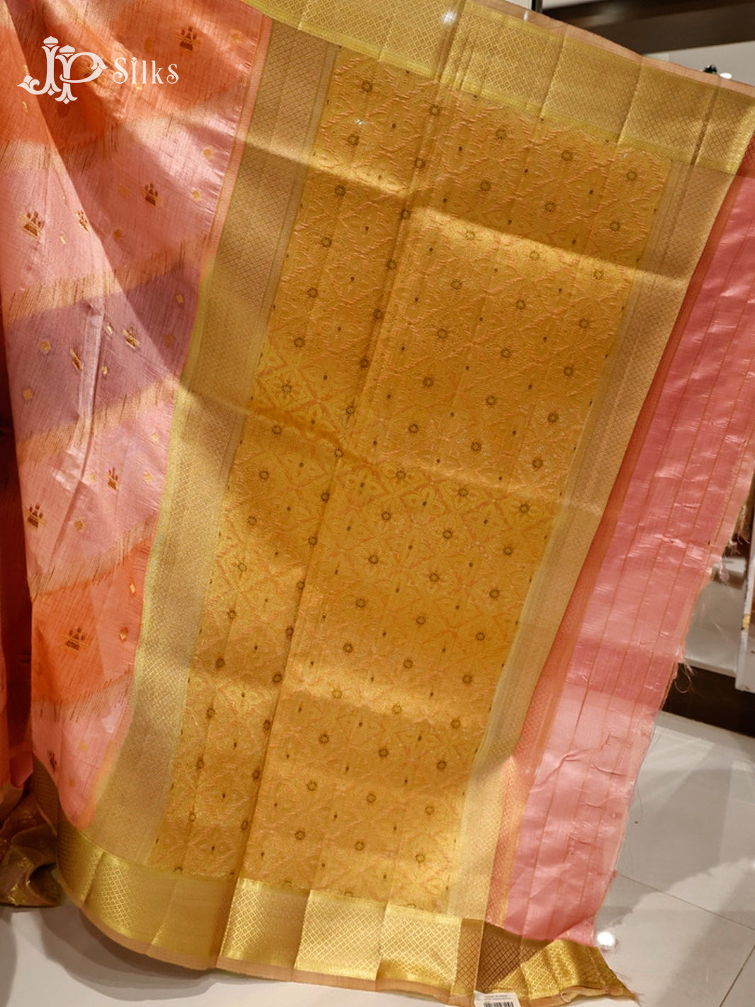 Multicolour & Gold Semi Tussar Saree - D4062-view3