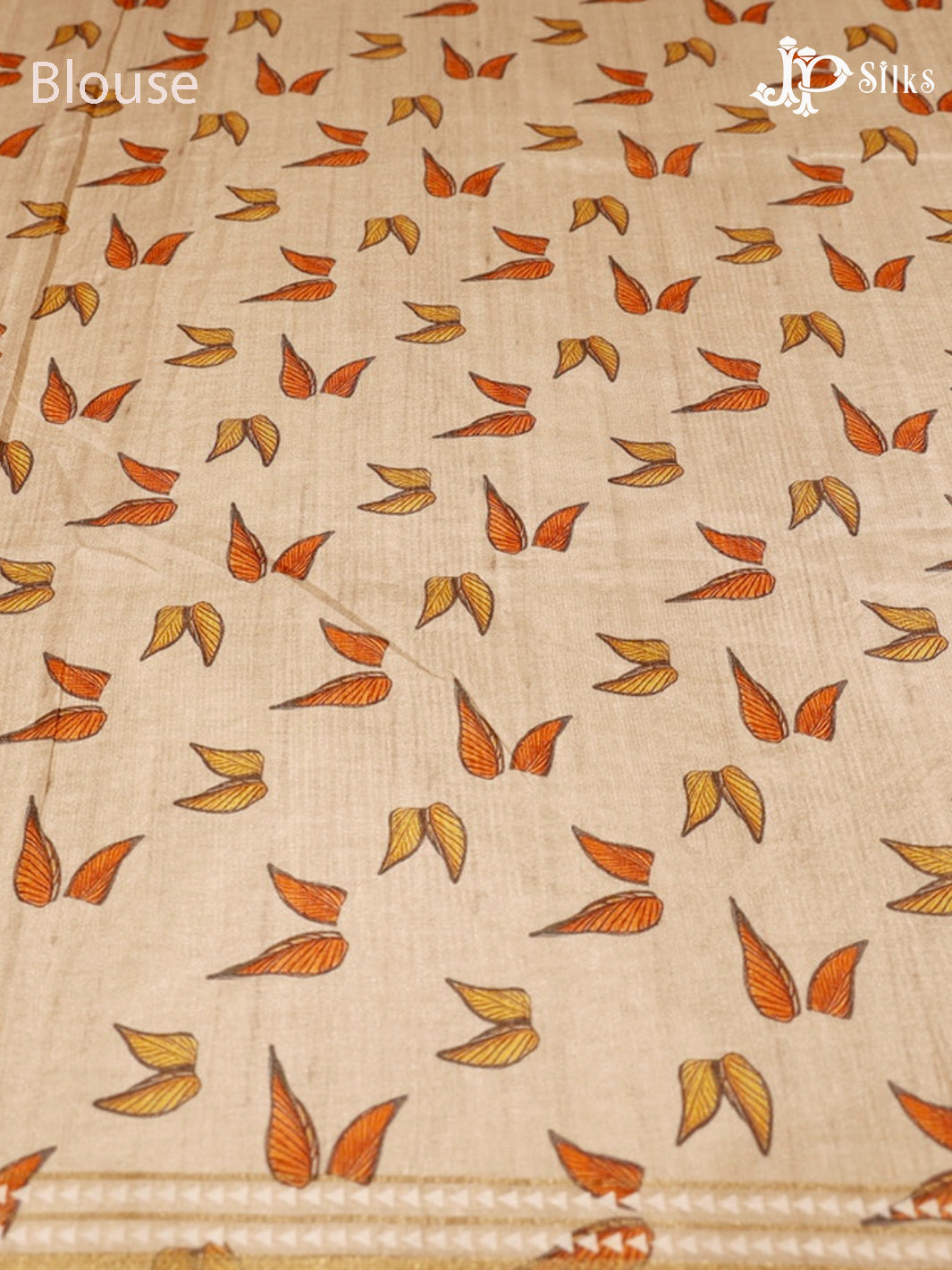 Light Purple & Beige Semi Tussar Silk Saree - G604