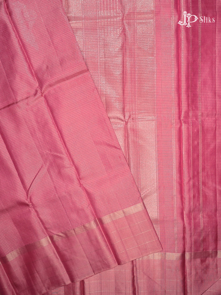 Onion Pink Kanchipuram Silk Saree - E5127- view4