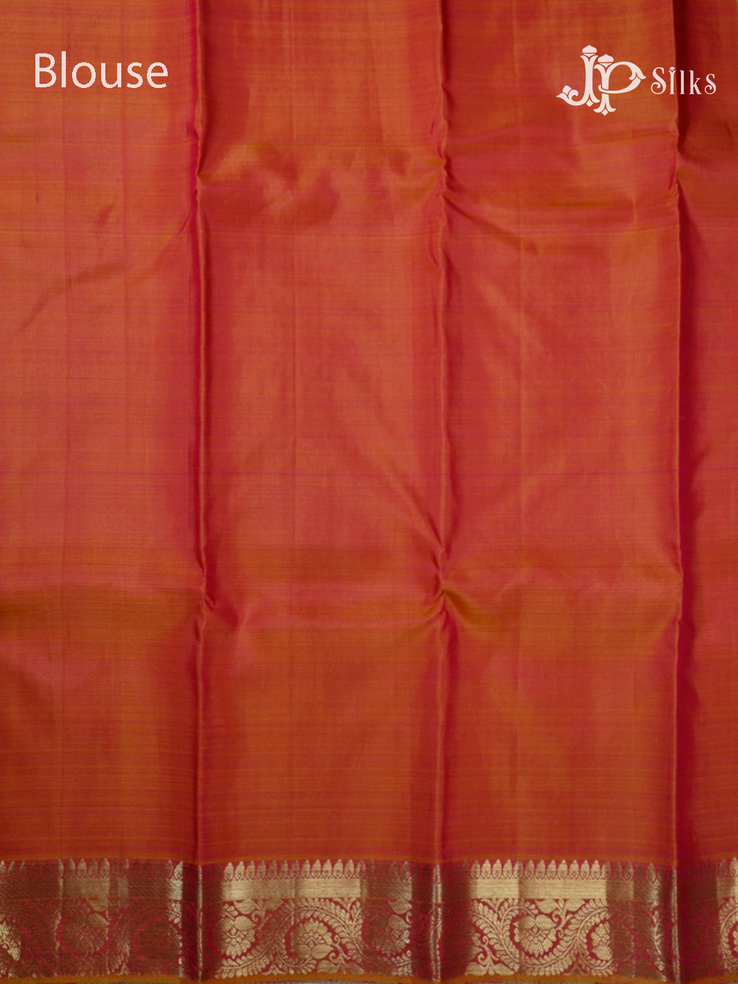 Reddish Pink & Golden Mustard Kanchipuram Silk Saree - F3373-view-7