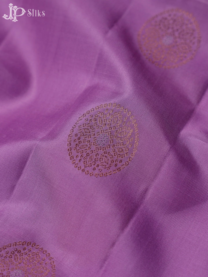 Lavender Pink Soft Silk Saree - F2745