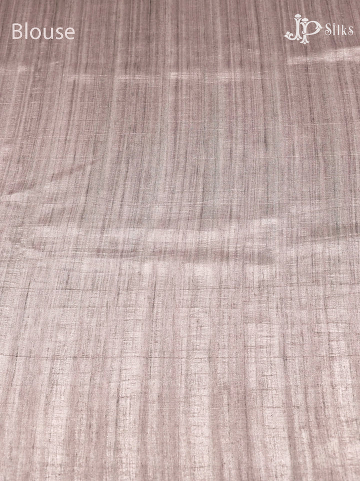 Grey Fossil Semi Tussar Silk Saree - F2951