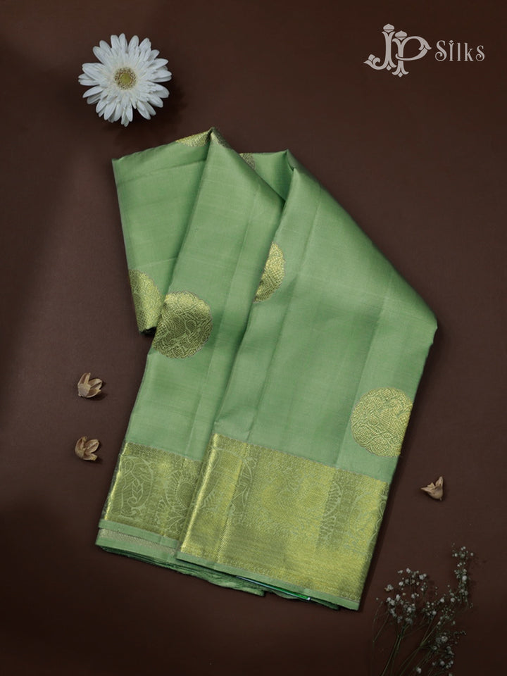 Light Green Kanchipuram Silk Saree - F3 - View 1