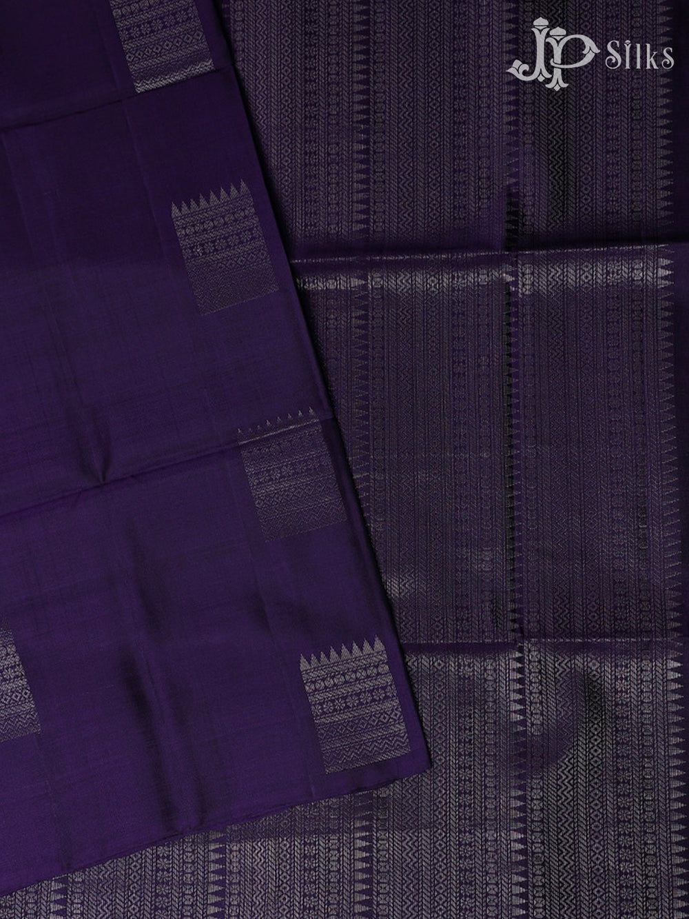 Midnight Purple Soft Silk Saree - F2216 - View 2