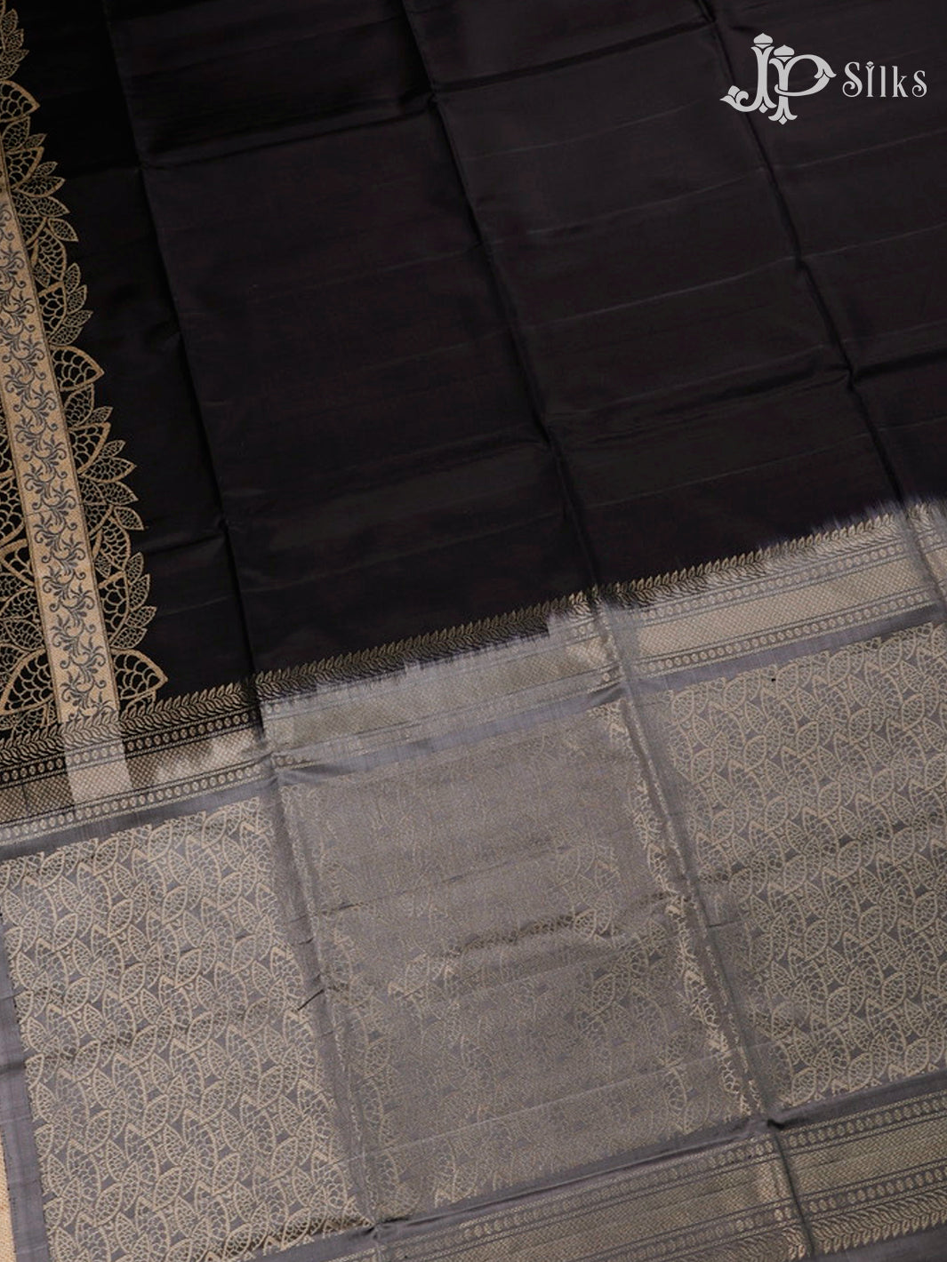 Black Soft Silk Saree - F2450