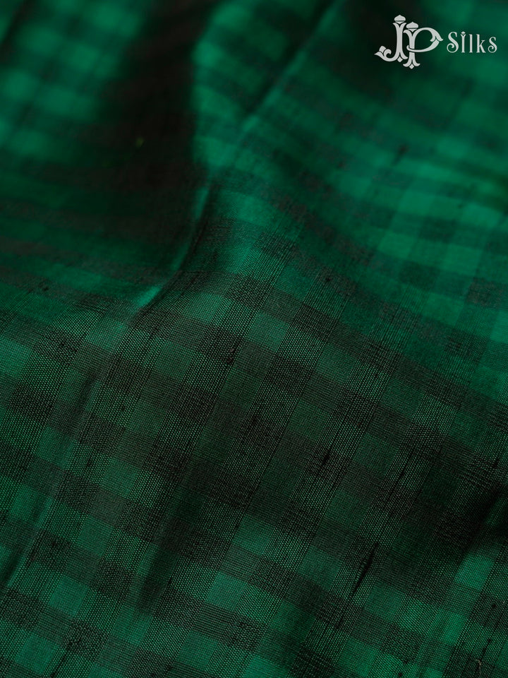 Bottle Green And Maroon Soft Silk Saree - F3551