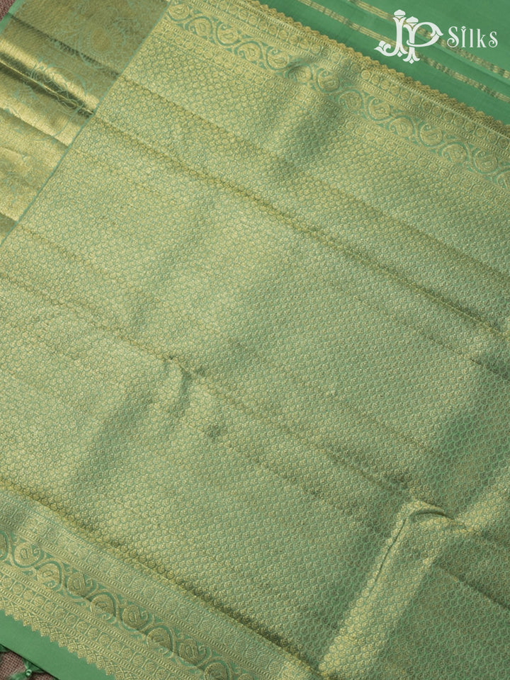 Light Green Kanchipuram Silk Saree - F3 - View 4