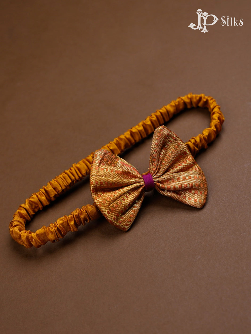 Mustard Yellow Pure Silk Kids Readymade Dress | 6 m - 12 m - F3534