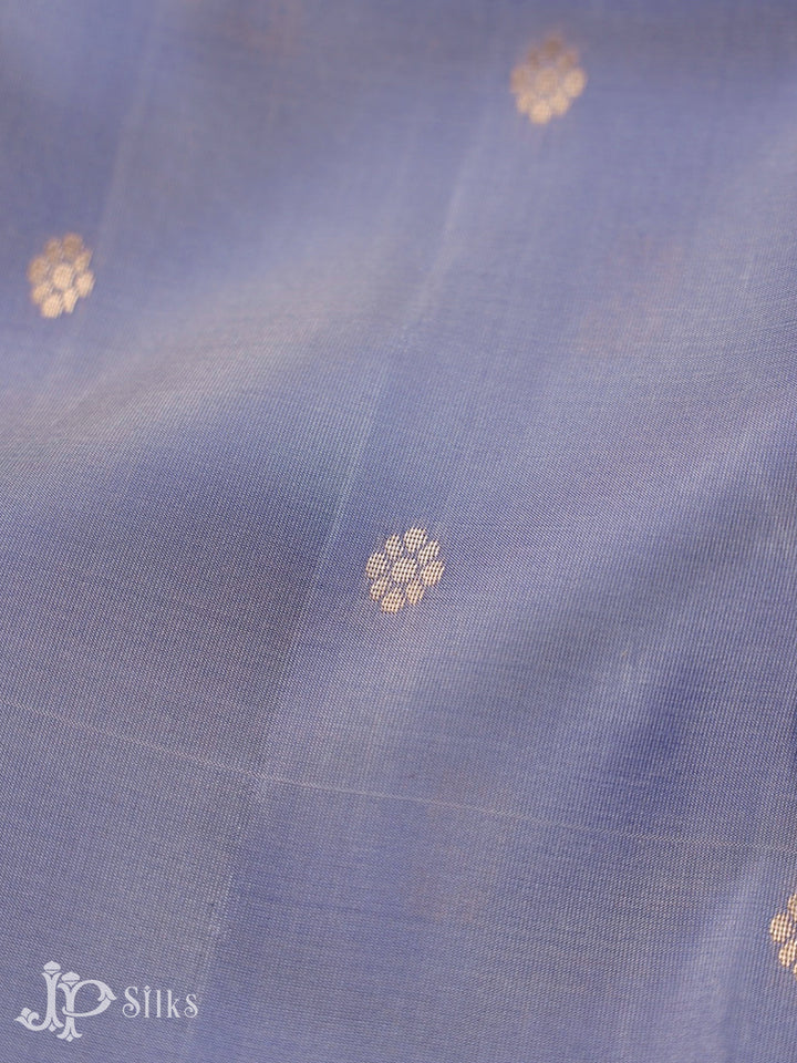 Lavender And Maroon Pure Silk Mixed Saree - G66
