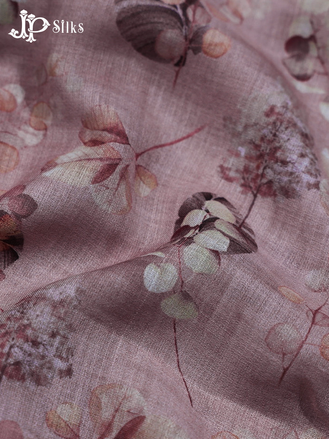 Greyish Pink Linen Chudithar Material - E6221 - View 4