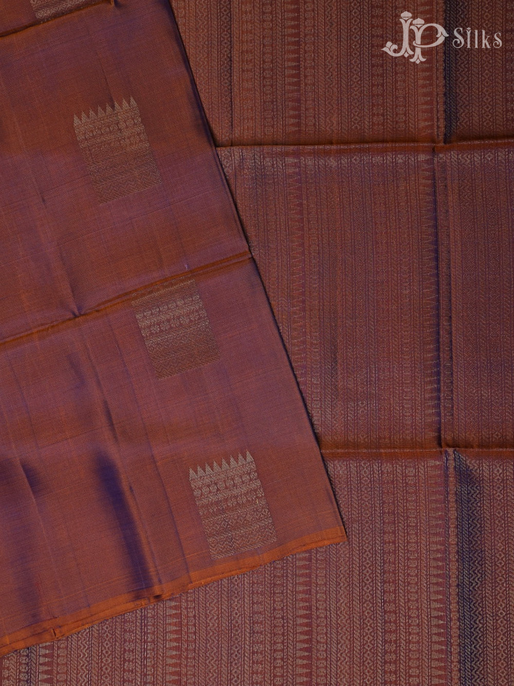 Reddish Brown Soft Silk Saree - F2210 - View 2