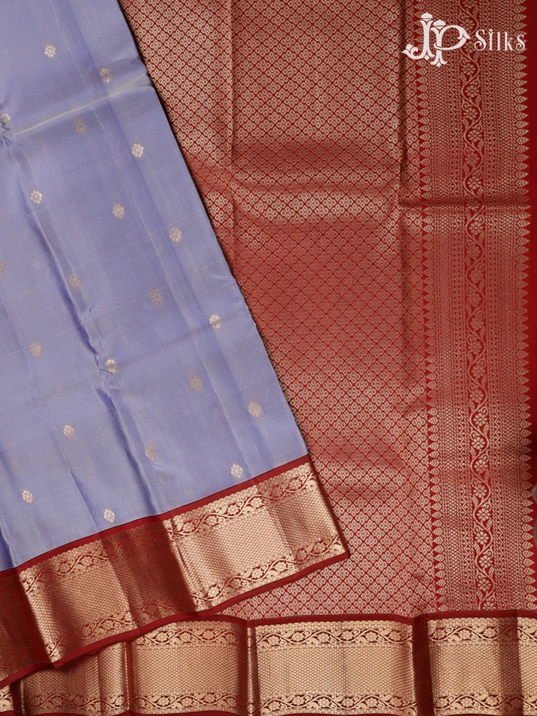 Lavender And Maroon Pure Silk Mixed Saree - G66