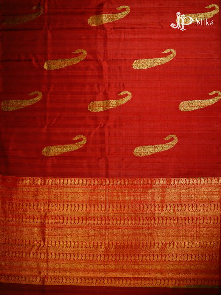 Maroon Kanchipuram Silk Saree - A1268-view5