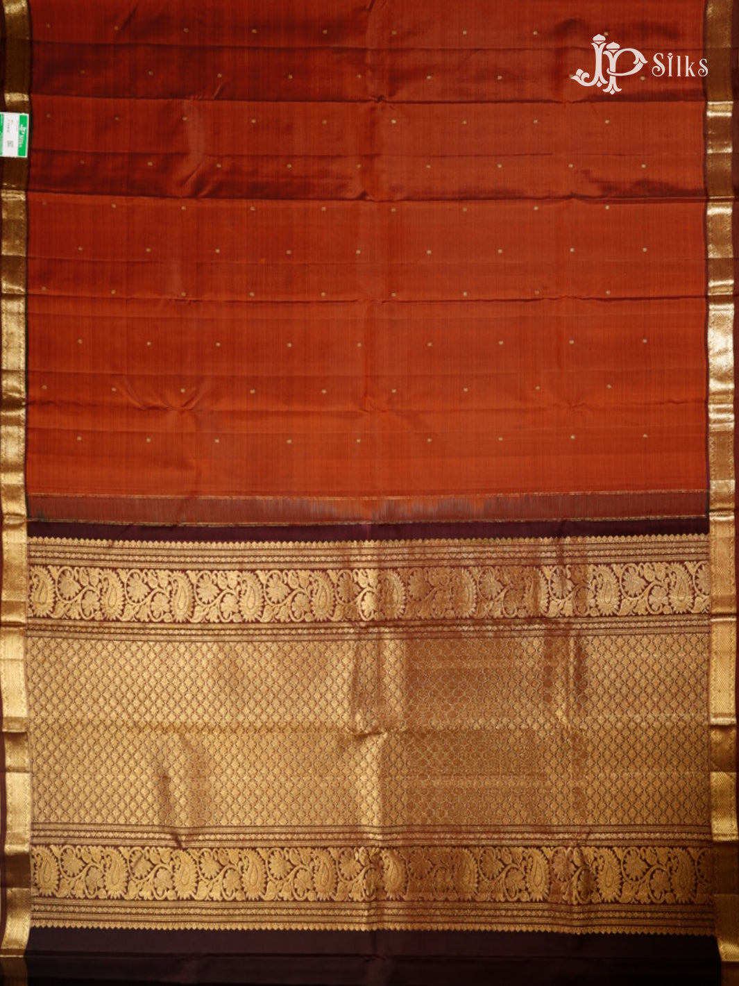 Rust Brown Kanchipuram Silk Saree - G811-view6