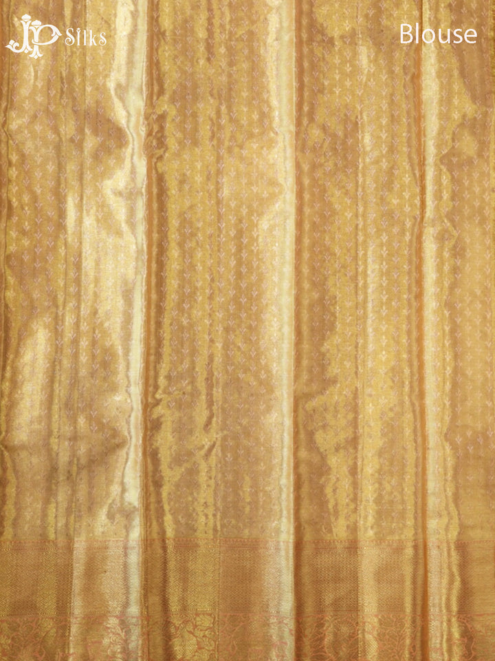 Gold Kanchipuram Silk Saree - G863
