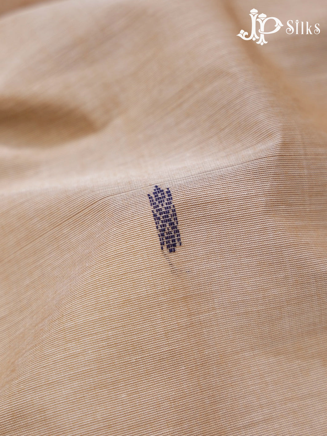 Light Grey Beige & Dark Tree Brown Arani Cotton Saree - F2710