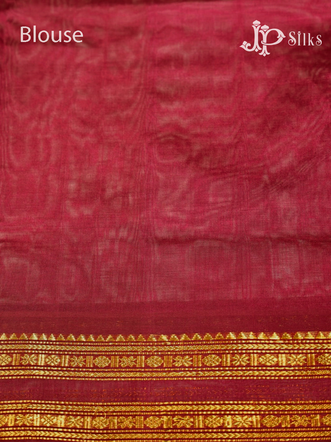 Sunset Yellow & Maroon Silk Cotton Saree - E1589-view6