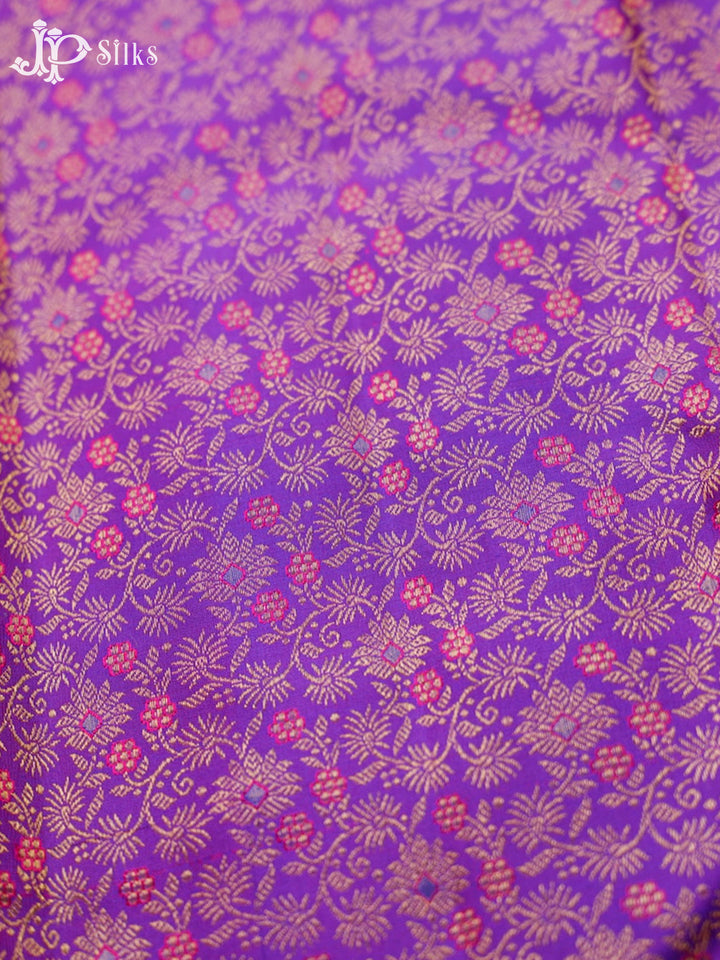 Purple Bridal Kanchipuram Silk Saree - G207