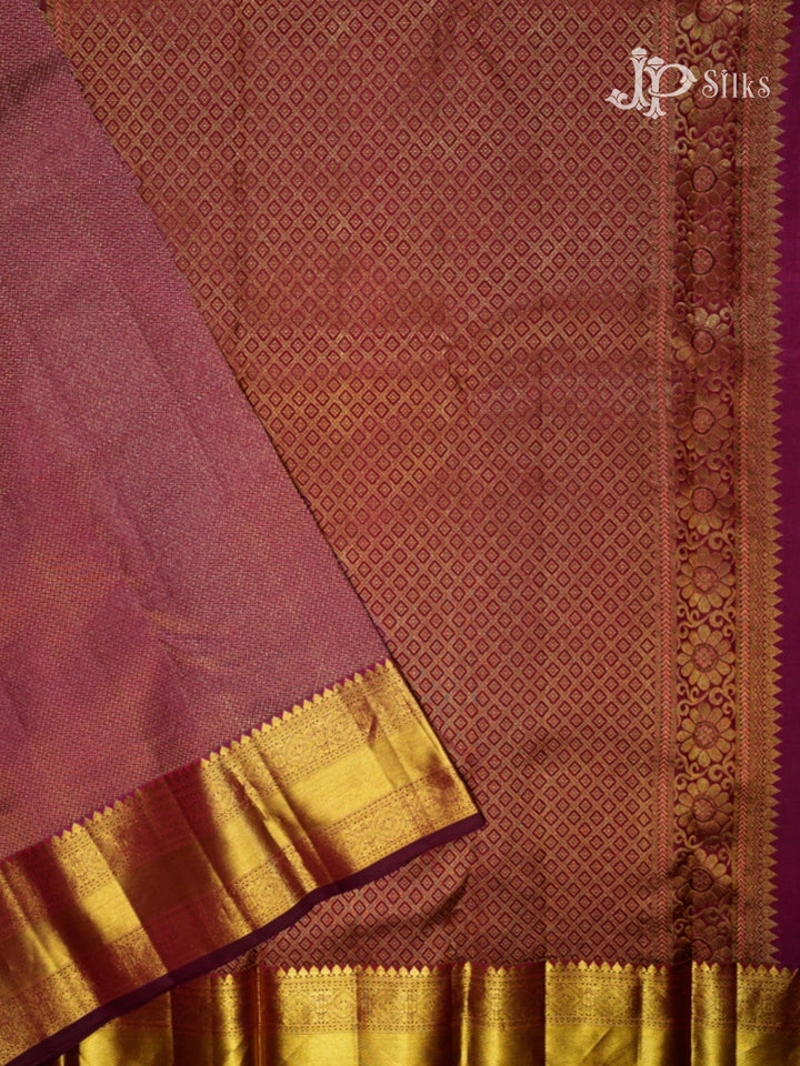 Wine Kanchipuram Silk Saree - G715-view3
