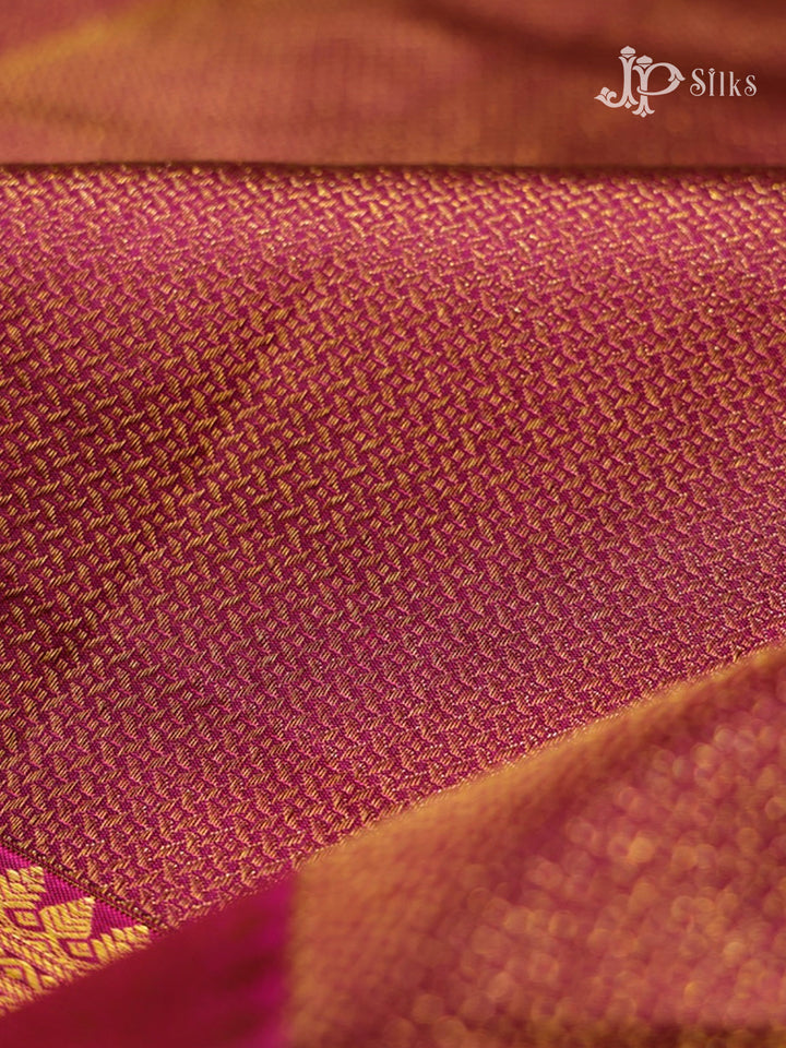 Wine Kanchipuram Silk Saree - G715-view4