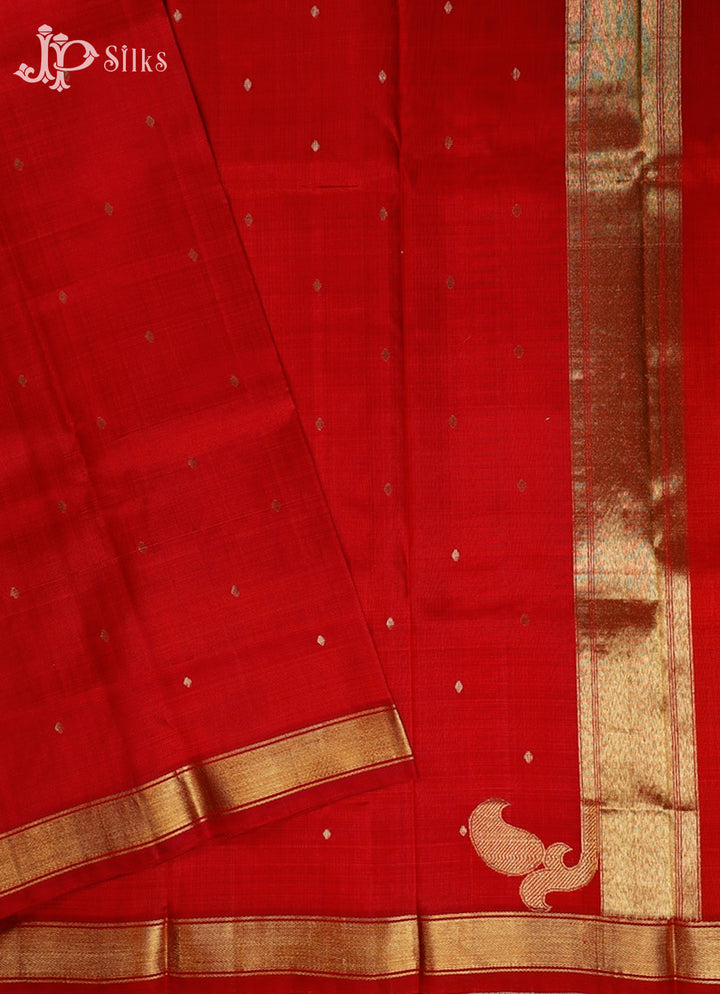 Red Kanchipuram Silk Saree - F3443