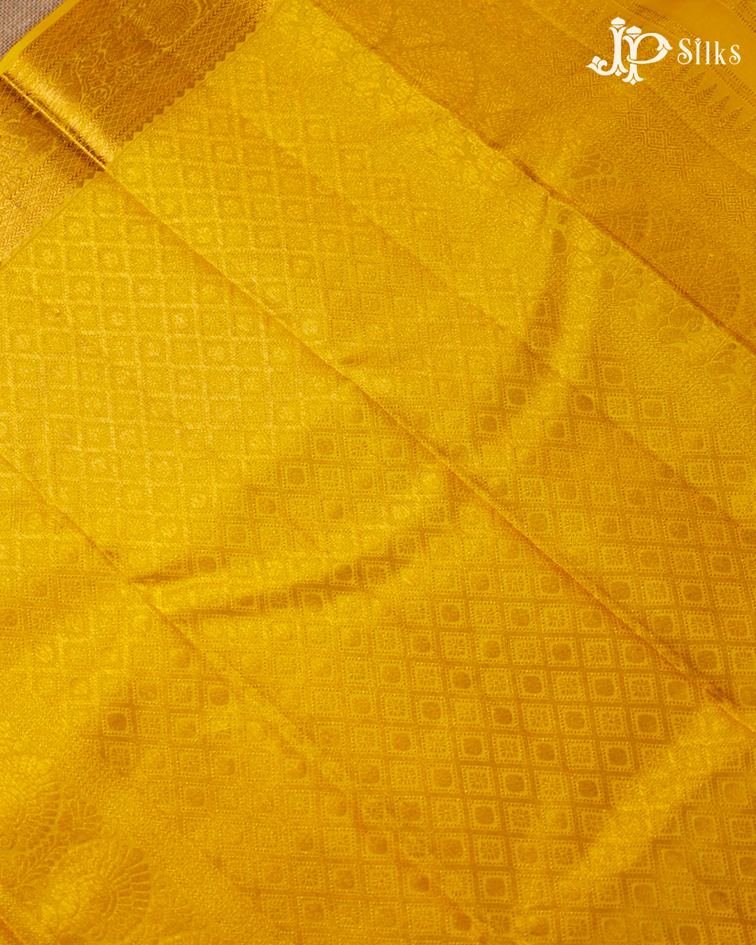 Yellow Kanchipuram Silk Saree - E5000