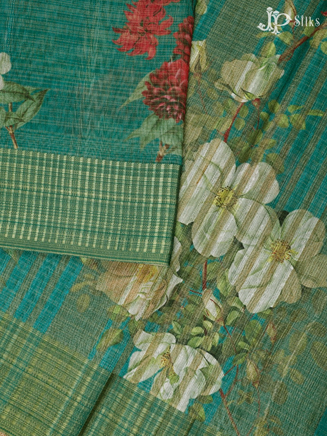 Ramar Green Semi Tussar Saree - D675