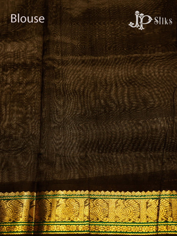 Yellow Silk Cotton Saree - F3647-view6