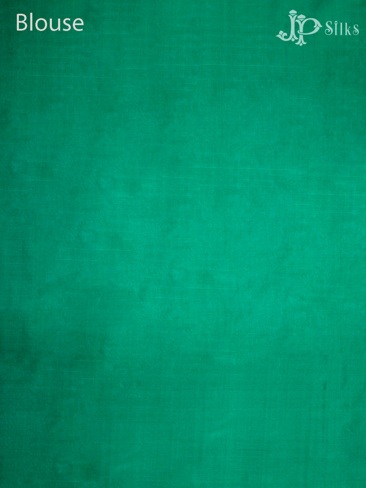 Yellow & Greenish Teal Soft Silk Saree - D1826-view7