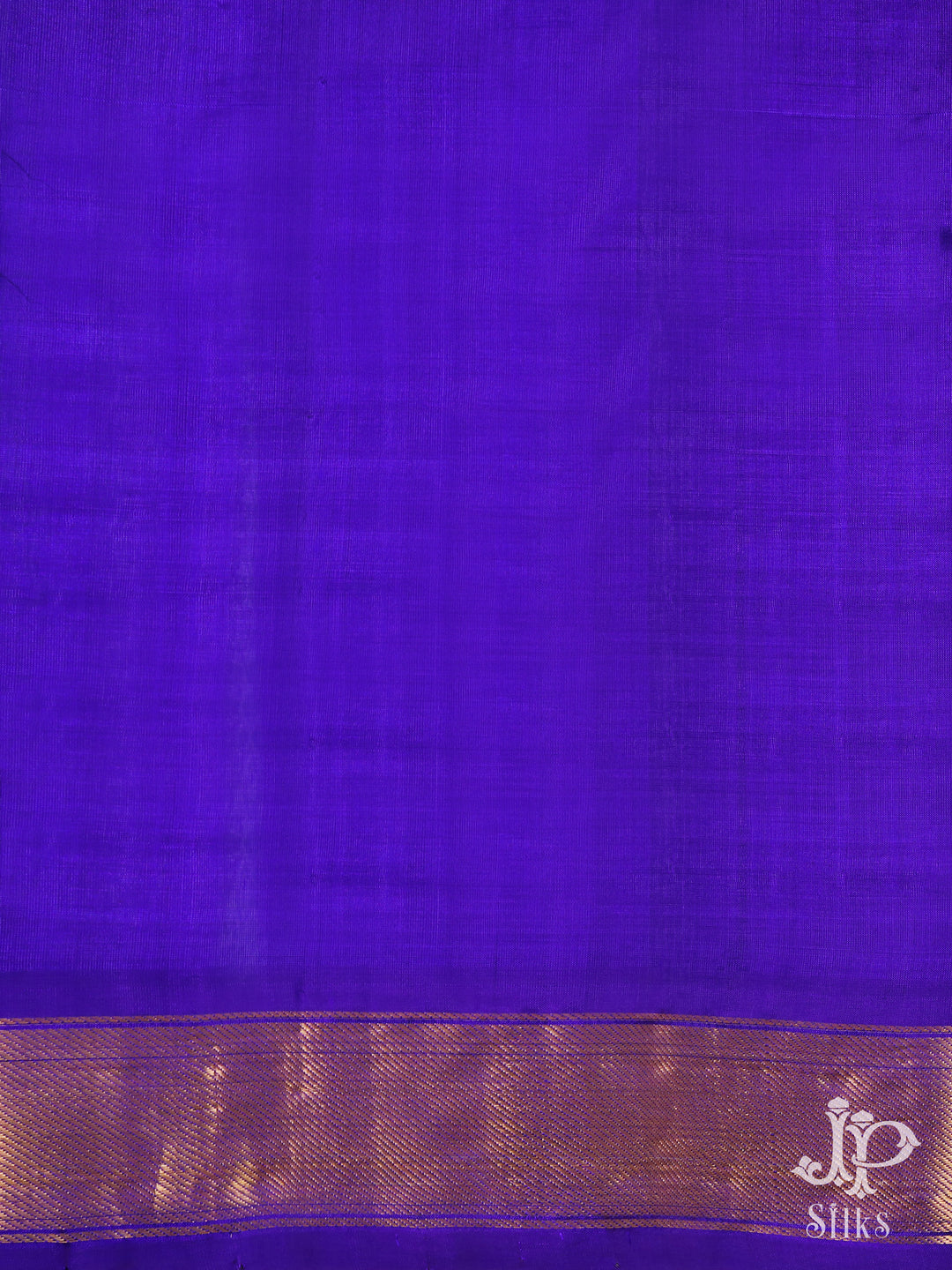 Pista Green and Violet Silk Cotton Saree - D8192 - View 3