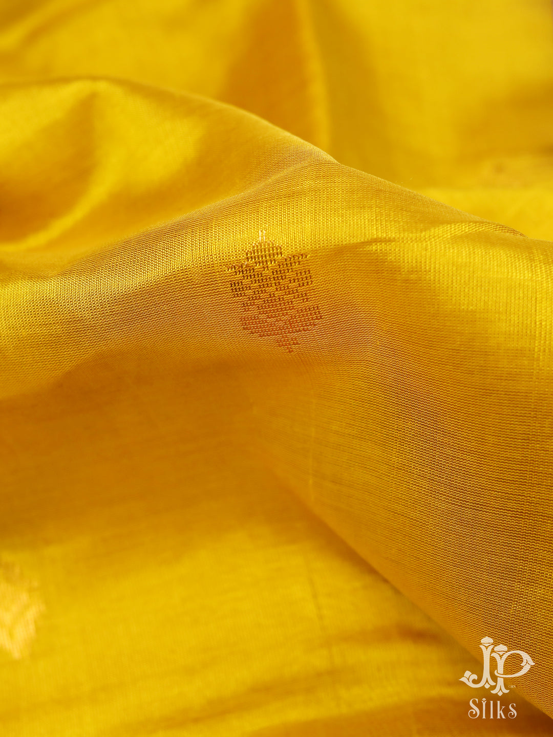 Yellow and Purple Silk Cotton Saree - D8208 - VIew 1