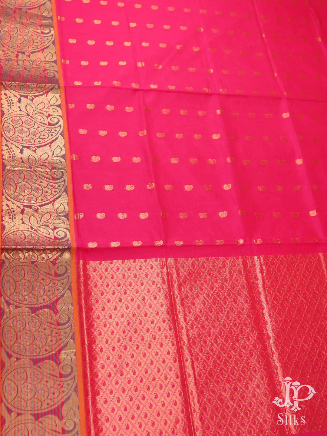 Magenta Pink Venkatagiri Cotton Saree - D9921