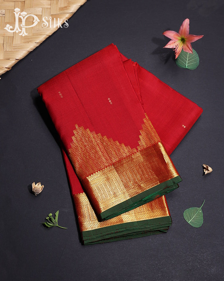 Red Kanchipuram 2G Zari Silk Saree - G867