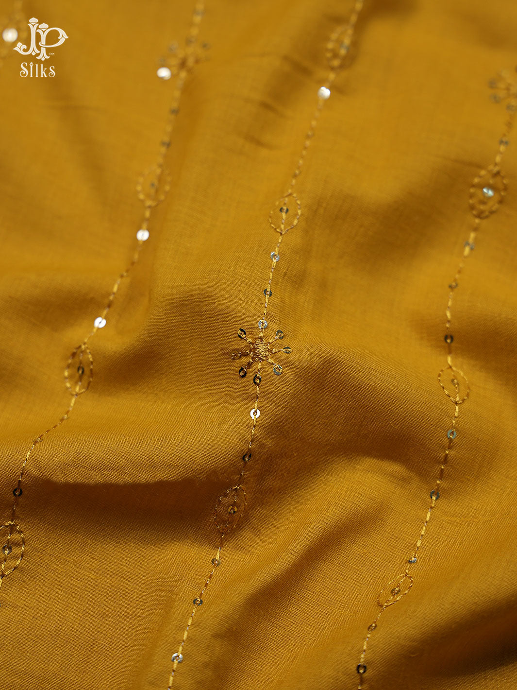 Mustard Yellow Cotton Chudidhar Material - D10213 - View 5