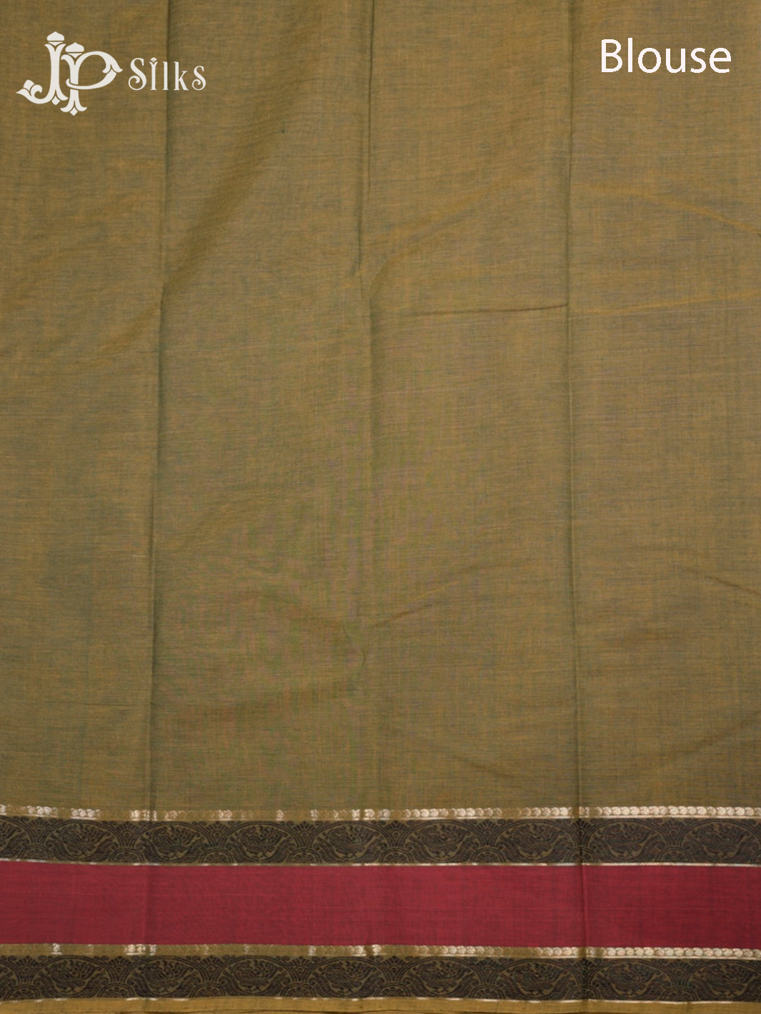 Olive Green Kanchi Cotton Saree - D9770-view7