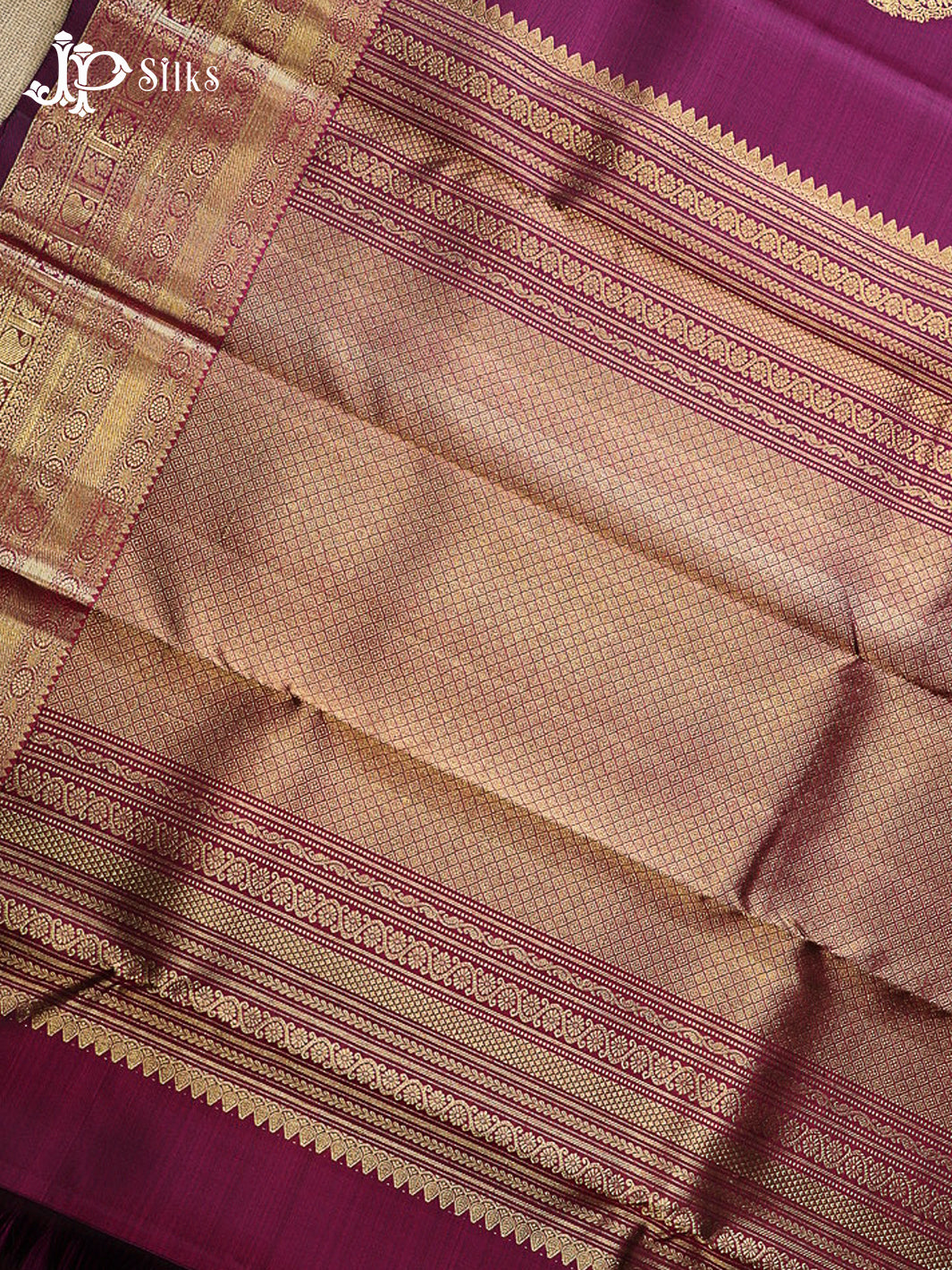 Wine Kanchipuram Silk Saree - G41
