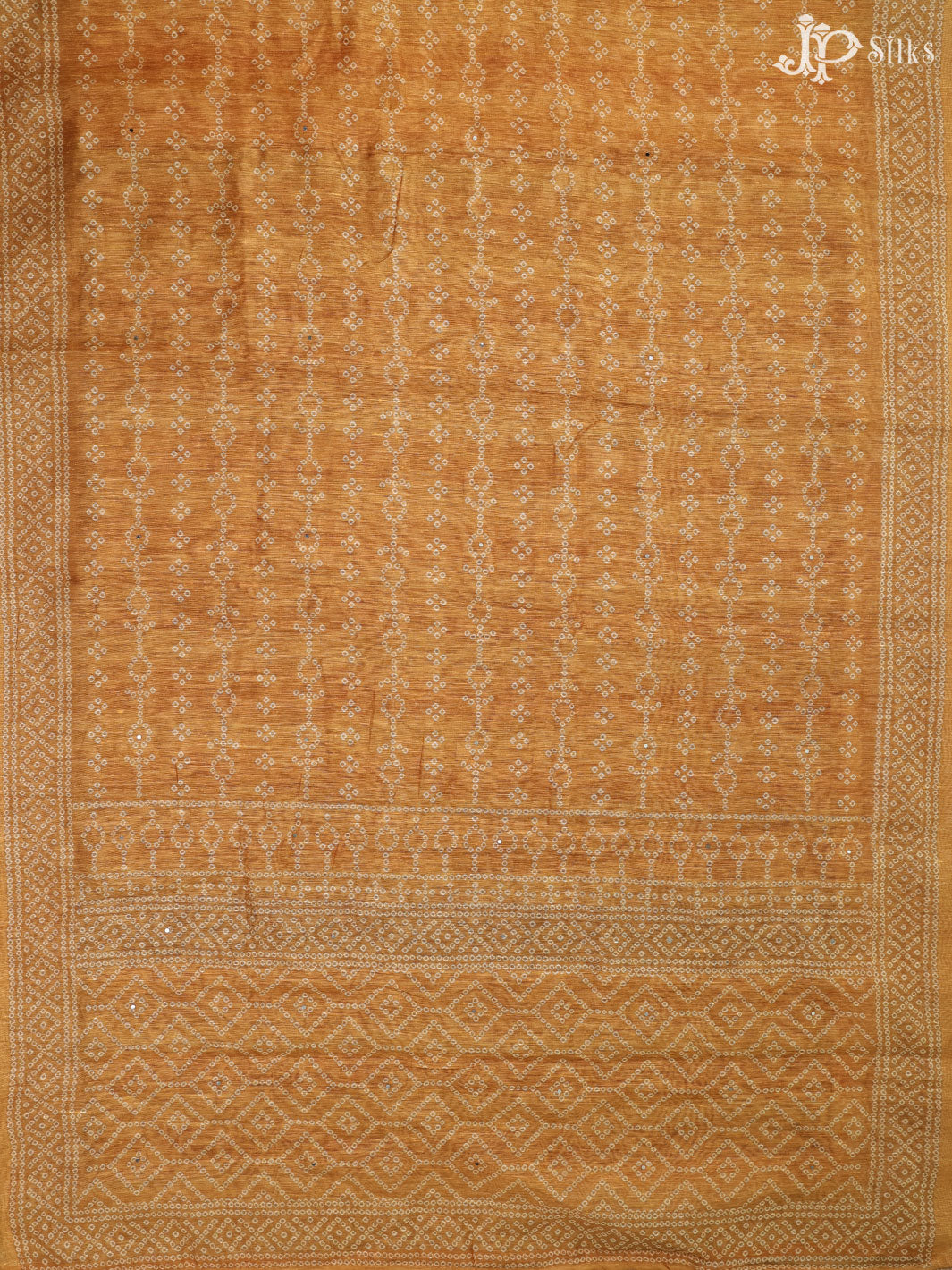 Yellow Tussar Unstiched Chudidhar Material - E1464 - View 4