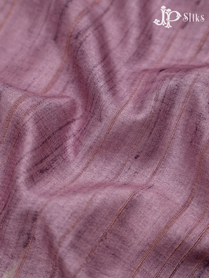 Onion Pink And Beige Semi Tussar Saree - G31
