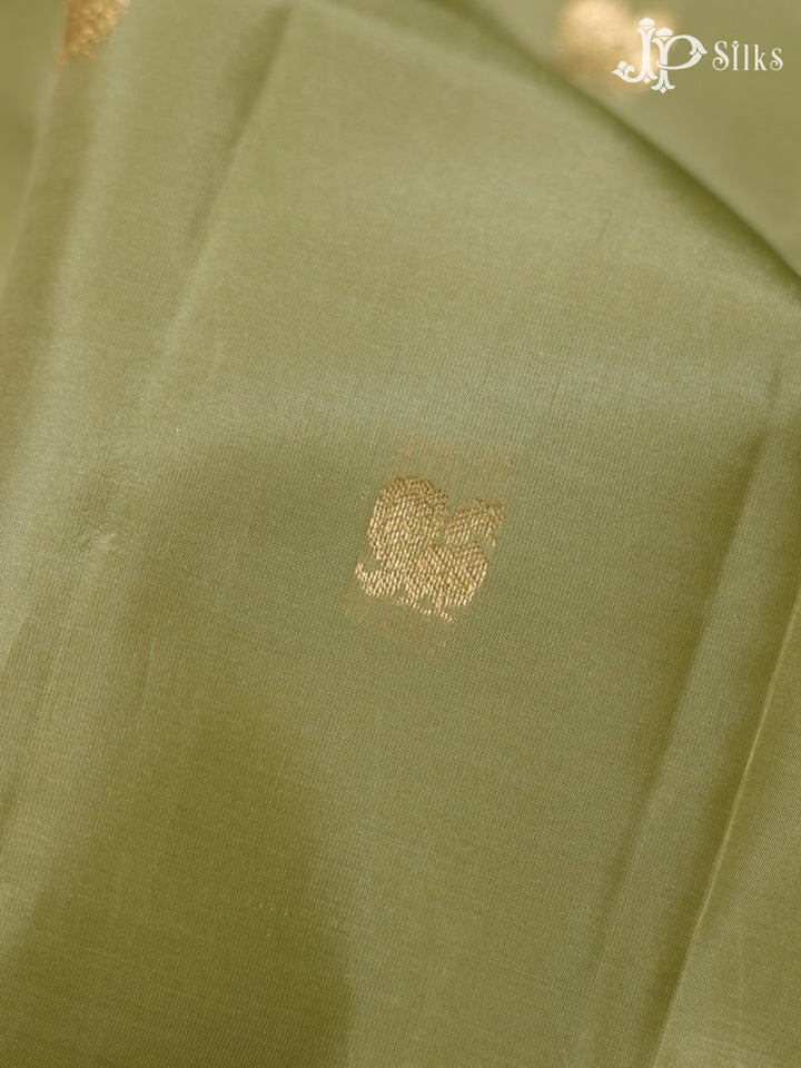 Elaichi Green and Maroon Pure Silk Mixed Saree - G374