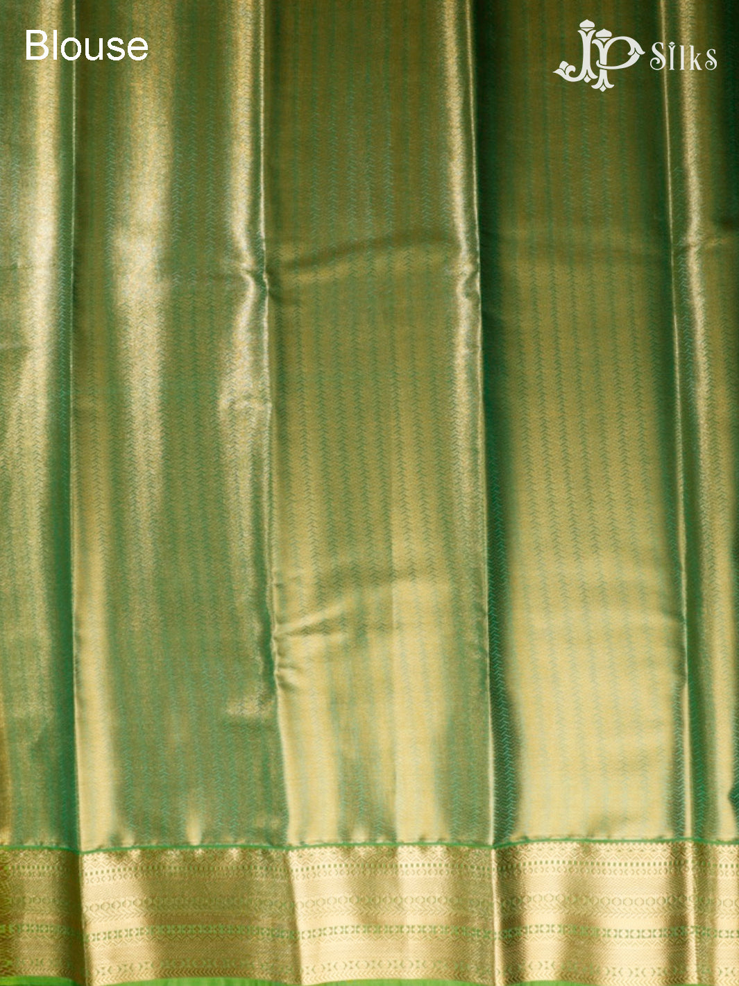 Gold and Light Green Art Silk Saree - G295