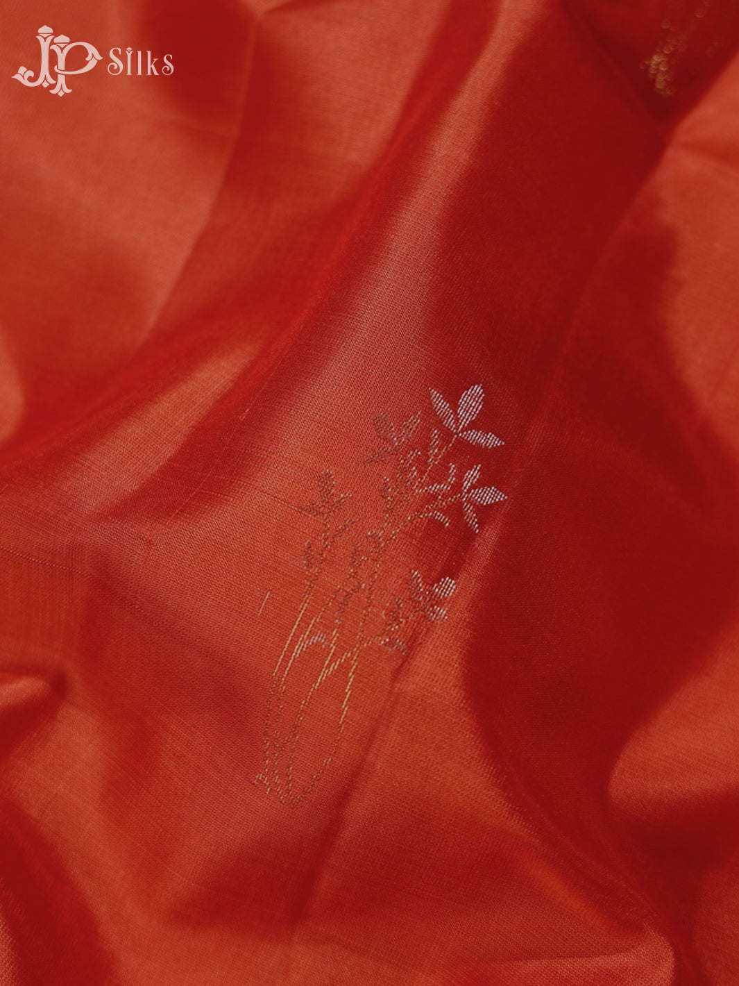 Burnt Orange and Manthulir Green Soft Silk Saree -  F2473