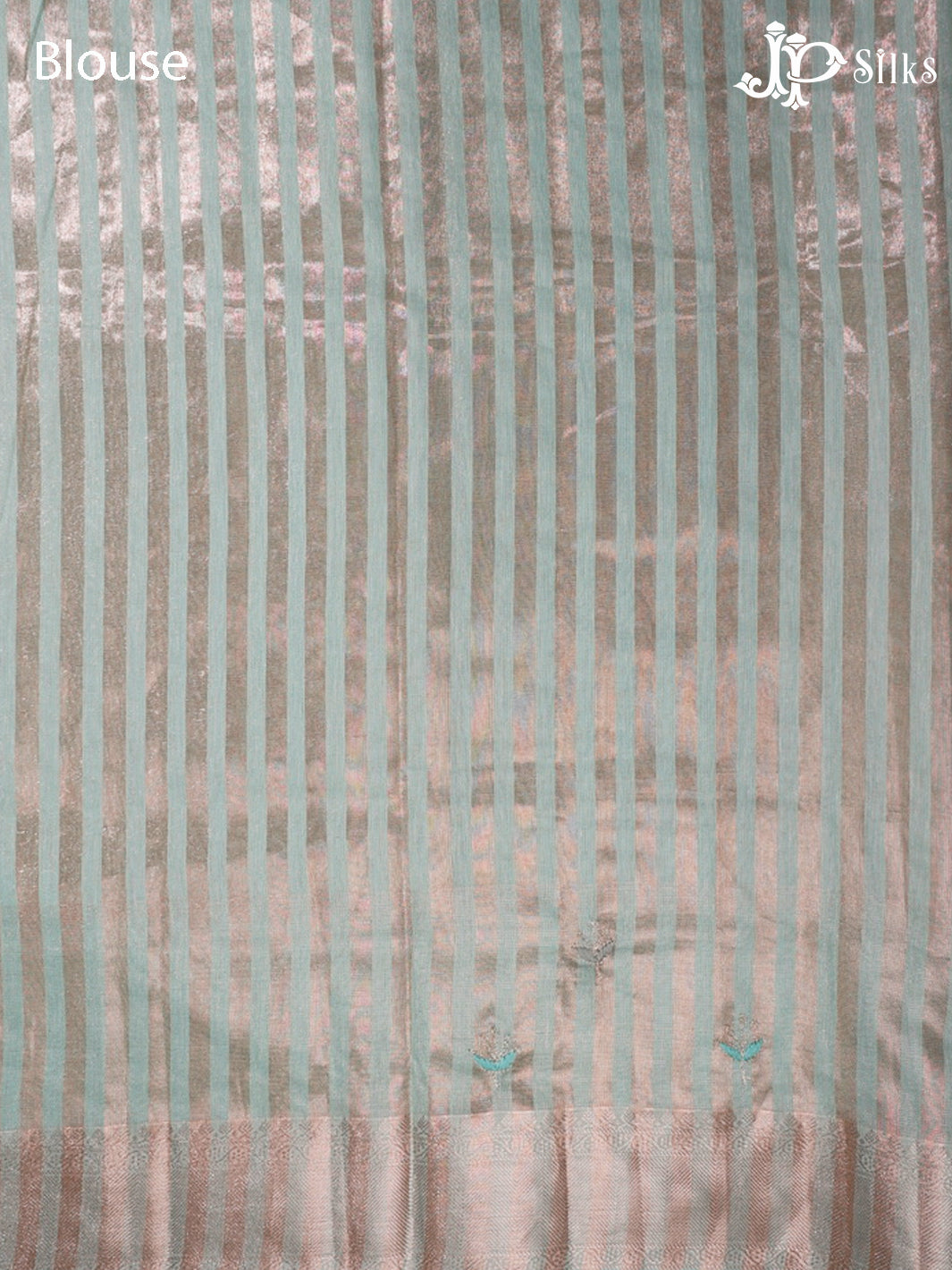 Sea Blue Semi Tussar Saree - G608-view8
