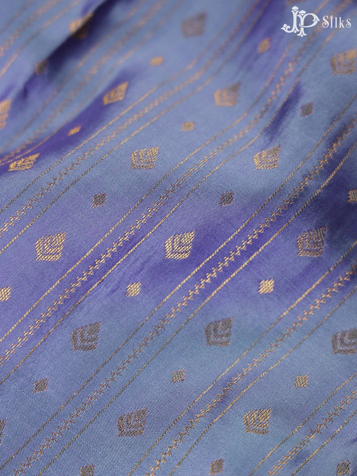 Light Purple And Lavender Kanchipuram Silk Saree - E243