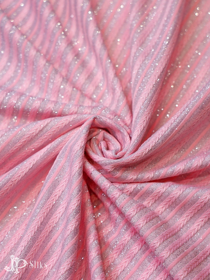 Baby Pink Shimmer Fabric - E4159