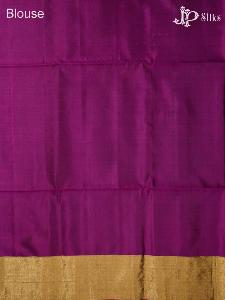 Ink Blue & Purple Soft Silk Saree - D4107-view6