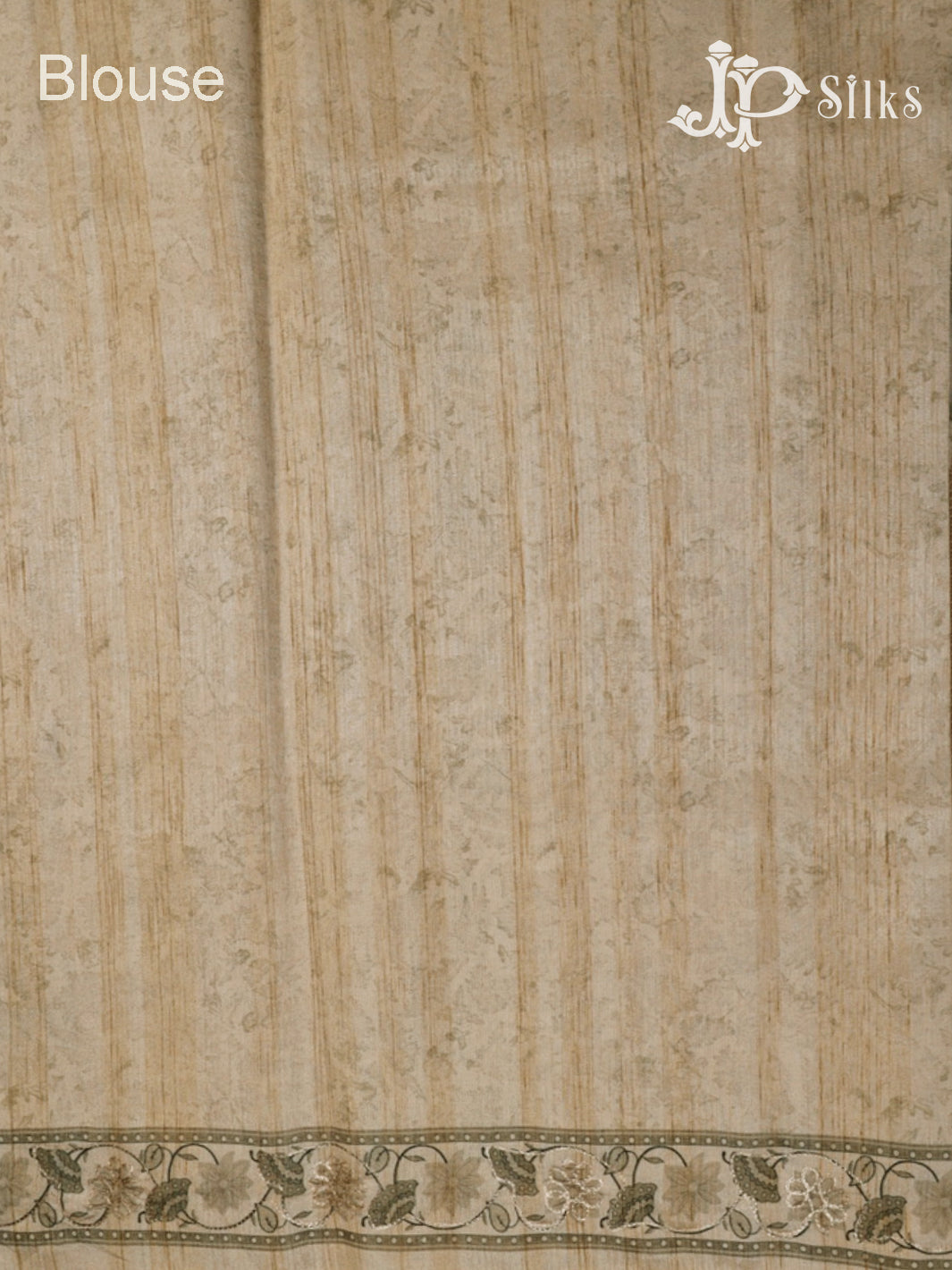 Beige Semi Tussar Saree - E3240