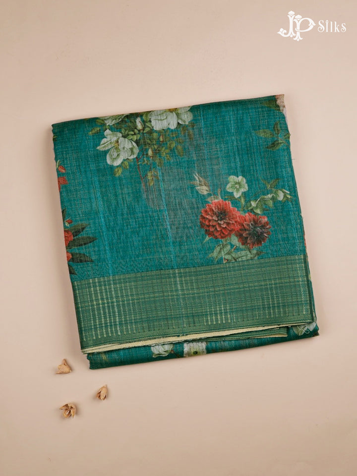 Ramar Green Semi Tussar Saree - D675