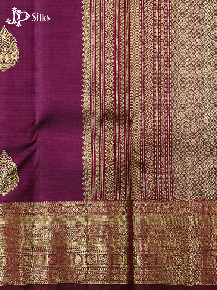 Wine Kanchipuram Silk Saree - G41