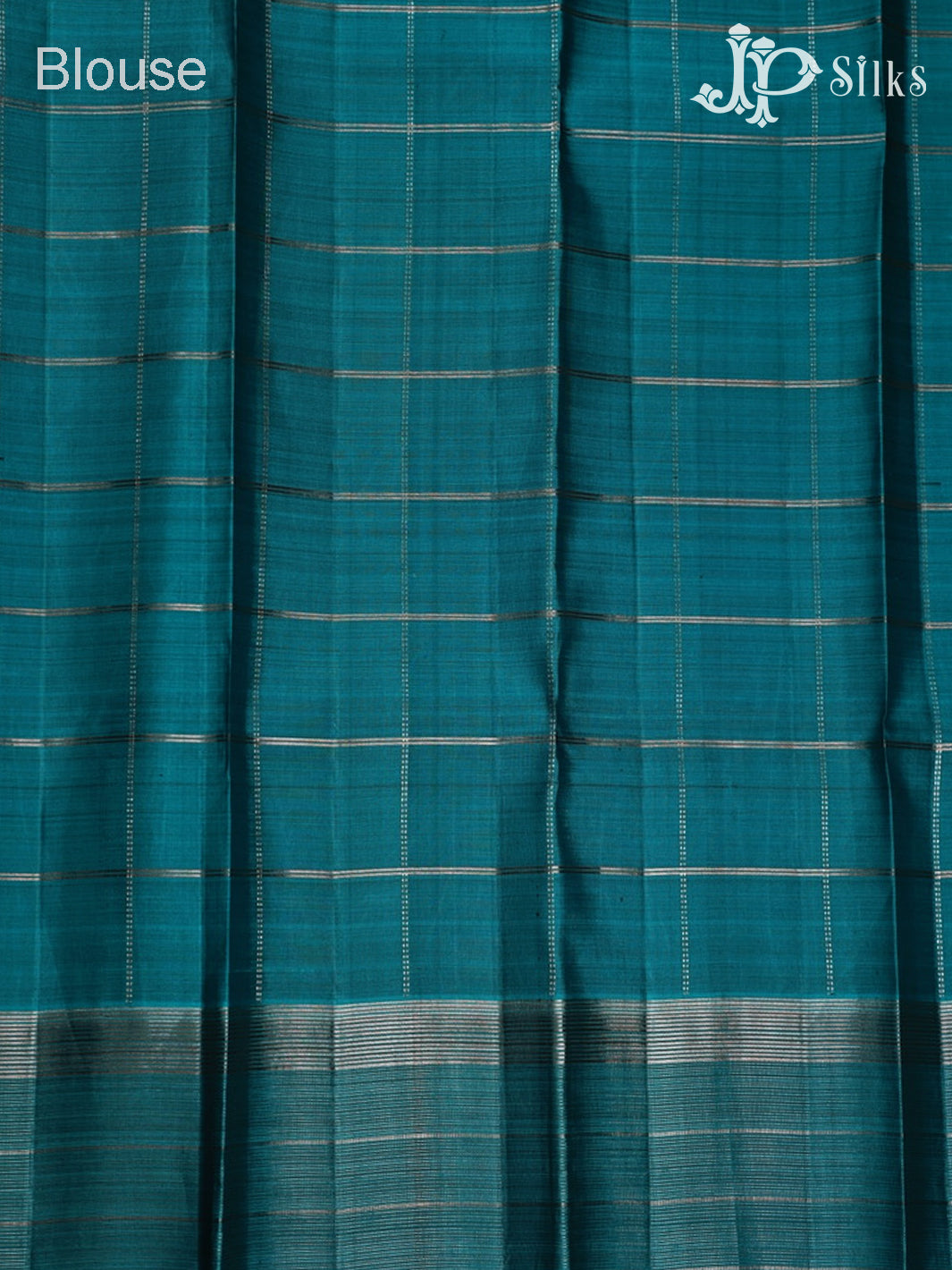 Purple and Sea Blue Kanchipuram Silk Saree - E5205 - View 7